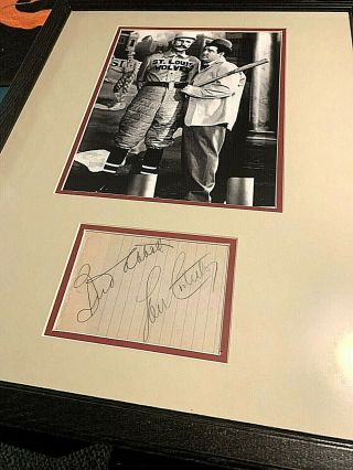 Abbott And Costello Signed Album Page Jsa Loa Matted Frame Now