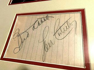 Abbott and Costello signed album page JSA LOA matted FRAME NOW 2