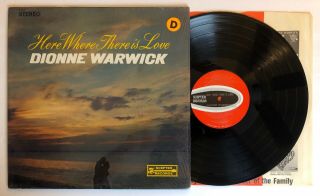 Dionne Warwick - Here Where There Is Love - 1966 Us 1st Press (ex) In Shrink