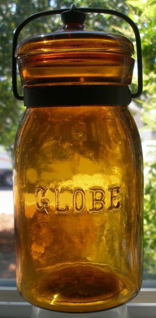 Orange Amber Globe Pint