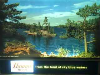Hamms Beer Sign Water Rippler Canoe N Lake Motion Light Best Deal On Ebay