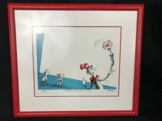 Dr Seuss The Cat In The Hat 40th Anniversary Limited Edition Lithograph Numbered