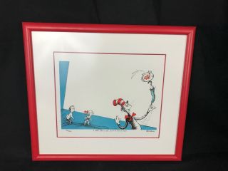 Dr Seuss The Cat in the Hat 40th Anniversary Limited Edition Lithograph Numbered 7