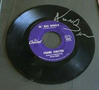 Frank Sinatra Hand Signed Autograph Vinyl