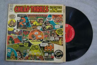 Thrills Big Brother Janis Joplin Rock Record Vinyl Lp Album