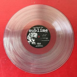 SUBLIME on Skunk —DATE RAPE— clear vinyl 12 