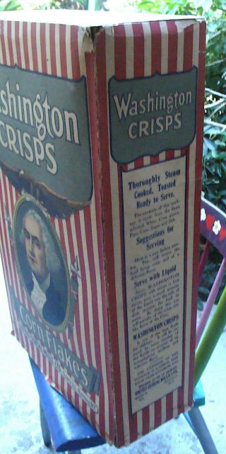 Large WASHINGTON CRISPS litho on cardboard store display carton 3