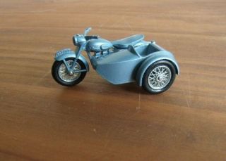 Matchbox Lesney 4c - 2,  Triumph Motorcycle And Sidecar,  1960,