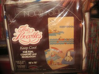 Vintage Chatham Snoopy And Woodstock Blanket 1965 Peanuts Keep Cool Mip