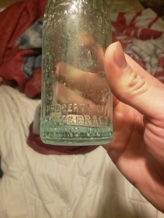 SCARCE,  STRAIGHT SIDED COCA COLA BOTTLE FROM FITZGERALD,  GA GEORGIA 2