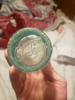 SCARCE,  STRAIGHT SIDED COCA COLA BOTTLE FROM FITZGERALD,  GA GEORGIA 5