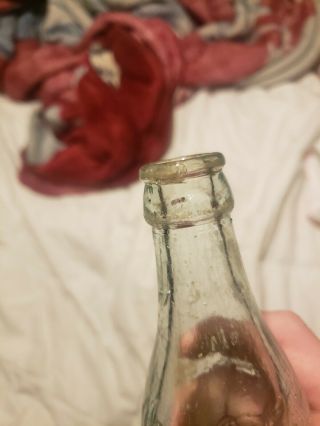SCARCE,  STRAIGHT SIDED COCA COLA BOTTLE FROM FITZGERALD,  GA GEORGIA 6