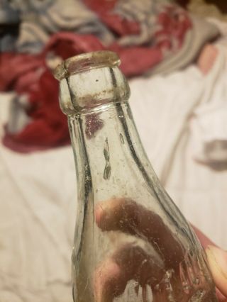 SCARCE,  STRAIGHT SIDED COCA COLA BOTTLE FROM FITZGERALD,  GA GEORGIA 8