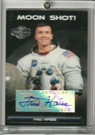 Fred Haise Apollo 13 Nasa Topps Moon Shot Certified Autograph Auto Signed Card