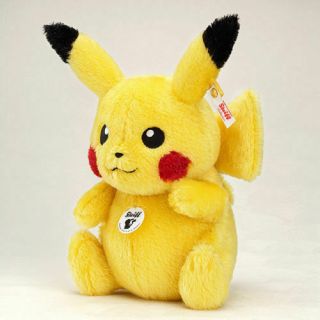Pokemon Pikachu Steiff Plush Doll 1500 Limited Good Smile JAPAN Exclusive 2