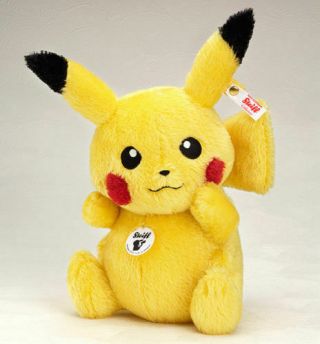Pokemon Pikachu Steiff Plush Doll 1500 Limited Good Smile JAPAN Exclusive 3