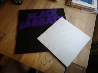 Black Sabbath Lp Master Of Reality Uk Vertigo Swirl 1st Press & 38 Gram Poster