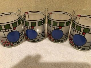 Moma Frank Lloyd Wright Avery Coonley Playhouse Window Stained Glass Tumblers