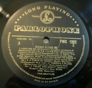 The Beatles Lp Please Please Me Uk Mono Parlophone 1st Press Play Graded)) )) )) )