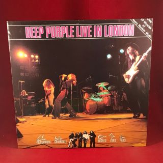 Deep Purple Live In London 1982 Uk Vinyl Lp,  Inner A