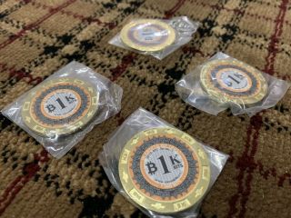 Extremely Rare 2019 T - Series Moonbits Brass Finish - Bitcoin Poker Chip