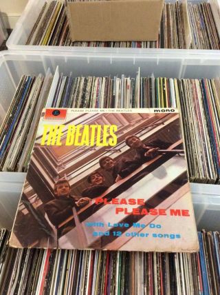 The Beatles Please Please Me 1st Pressing Black And Gold Mono Pmc 1202 Wow Vg,