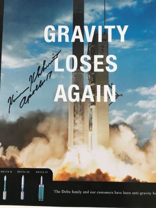 Harrison “jack” Schmitt Signed Photo Astronaut