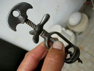 Antique Or Vintage 1920s Iron French Helice Rare Corkscrew Cork Screw