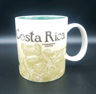 Starbucks Costa Rica Coffee Mug 16 Oz.  Tea Cup Tree Frog Icon Series