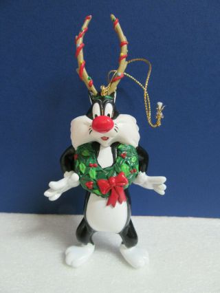 Danbury Looney Tunes Sylvester The Cat Christmas Hanging Ornament