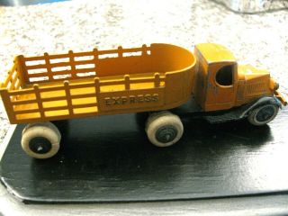 Tootsie toy 801 Mack Express stake truck and trailer version 1 orange 4