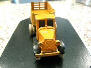 Tootsie toy 801 Mack Express stake truck and trailer version 1 orange 5