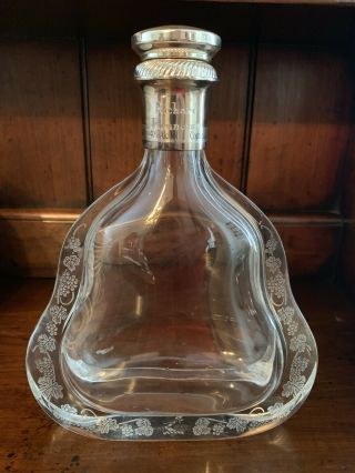 Richard Hennessy Baccarat Crystal Cognac Collector Bottle /decanter