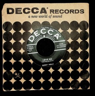 Decca 29854 Buddy Holly Love Me B/w Blue Days - Black Nights 7 "