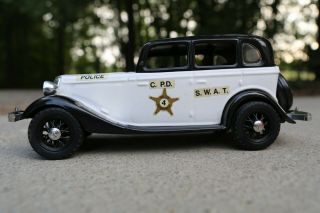 Vintage Jim Beam 1934 Black & White Police Car Decanter 4