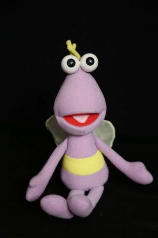 Sesame Street Purple Twittlebug Vintage Purple Plush Toy Doll 1994