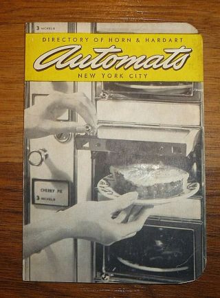 Vintage Directory Of Horn & Hardart Automats York City 1950 