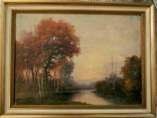 Signed Early Robert Wood (1889 - 1979 American) O/c 12x16,  Landscape