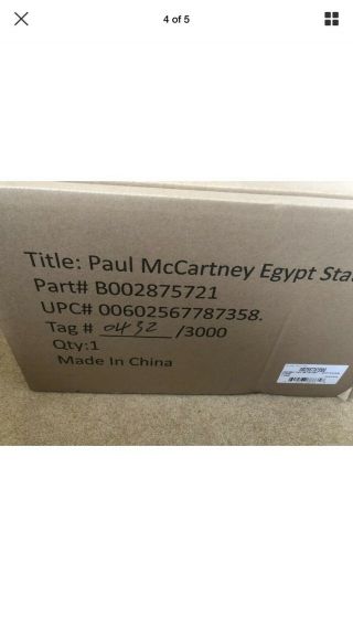 Paul Mccartney Egypt Station Travellers Edition Bnib