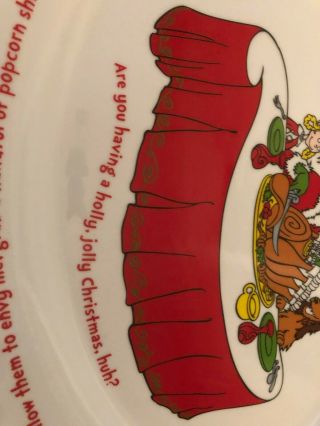 Universal Studios 2000 Dr.  Seuss How the Grinch Stole Christmas Platter Plate 4