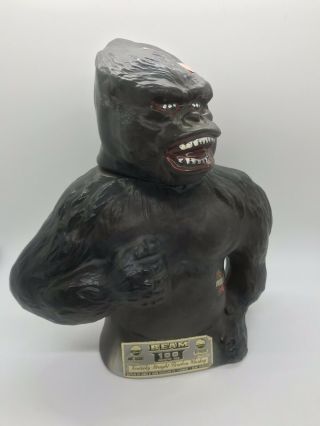 1976 Beam King Kong Paramount Pictures Commemoration Large Vintage Decanter