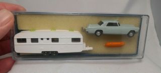 Vintage Wiking Germany Ho 1:87 2160 Gift Set Lincoln With House Trailer (ez1)