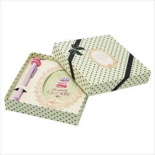 Ball - Point Pen Mini Towel Gift Box Set Green Laduree Japan