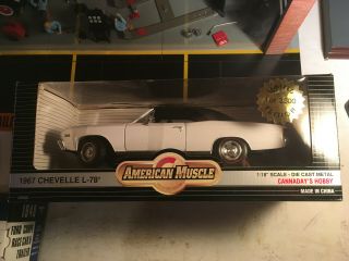 1967 Chevelle L - 78 Limited Edition 1 Of 2500 American Muscle 1:18 Scale Die - Cast