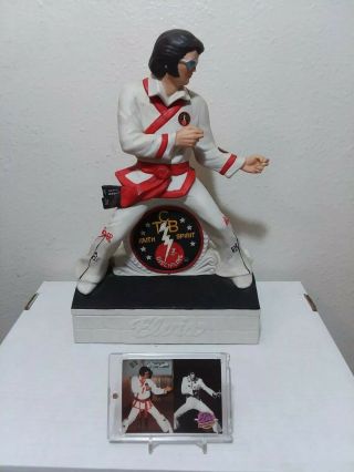 Complete " Elvis Karate " Large 14 Inces Mccormick Whiskey Decanter And Music Box