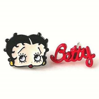 Betty Boop Earrings Lacquer Studs
