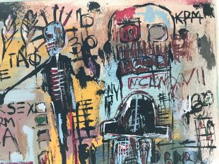 Jean - Michel Basquiat Signed Painting 2