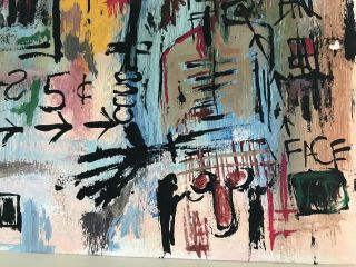 Jean - Michel Basquiat Signed Painting 5