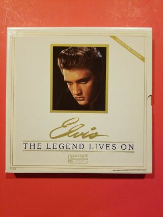 Elvis The Legend Lives On Readers Digest 33 Rpm 12 " Vinyl 7 Lp Record Set E - Nm