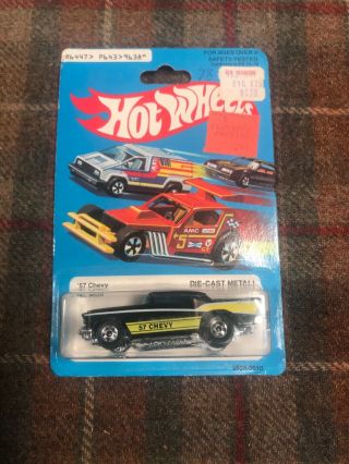 Hot Wheels 57 Chevy No.  9638 In Package 1979 Vintage Toy Car Mattel